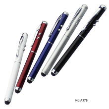 New design logo custom led light metal ballpoint boligrafos pen with light